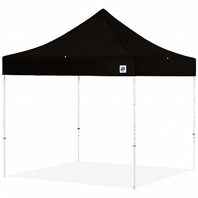 E-Z UP EC3STL08KFWHTBK Portable Shelter Black 8 ft W 8 ft L