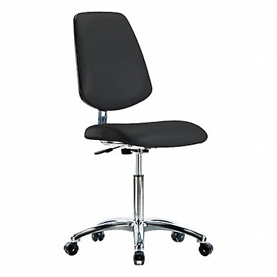 GRAINGER BRECRVMBCHMBCRNFECESDBLK Clean Room / ESD Chair Med Med Back Castors Blk