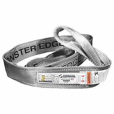 STREN-FLEX EEF2903ME Web Sling Flat Eye 8 ft L 17800 lb Cap.