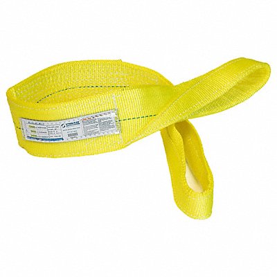 STREN-FLEX EEF2903PHV Web Sling Flat Eye 8 ft L 17800 lb Cap.