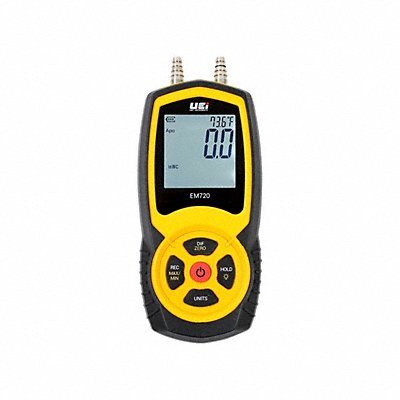 UEI TEST INSTRUMENTS EM720N Digital Manometer Gas 80 to -80 in WC
