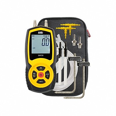 UEI TEST INSTRUMENTS EM720SPKITN Digital Manometer Gas 80 to -80 in WC