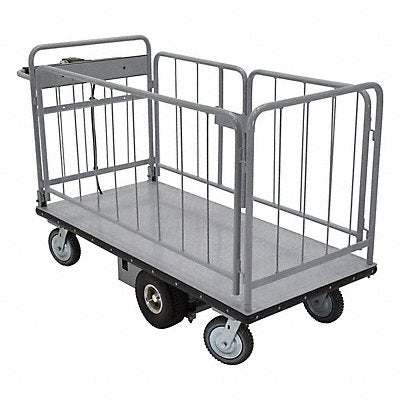 VESTIL EMHC28602 Electric Matl Hndle Cart Sides 28x60