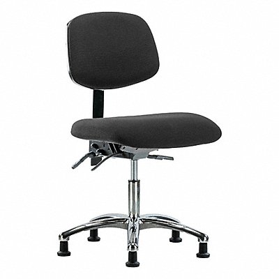 GRAINGER BRESDFDHCHCRT1A0EGESDBLK Fabric ESD Chr Desk Tilt Glides Blk