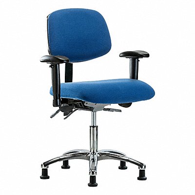 GRAINGER BRESDFDHCHCRT1A1EGESDBLU Fab ESD Chr Desk Tilt AA Stat Blue