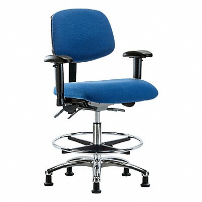 GRAINGER BRESDFMBCHCRT0A1CFEGESDBLU Fab ESD Chr Med Arms FR Glides Blue