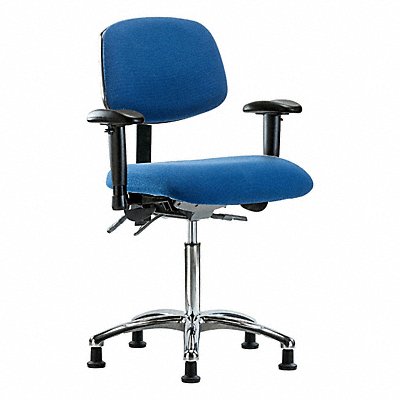 GRAINGER BRESDFMBCHCRT1A1NFEGESDBLU Fab ESD Chr Med Tilt Arms Stat Blue