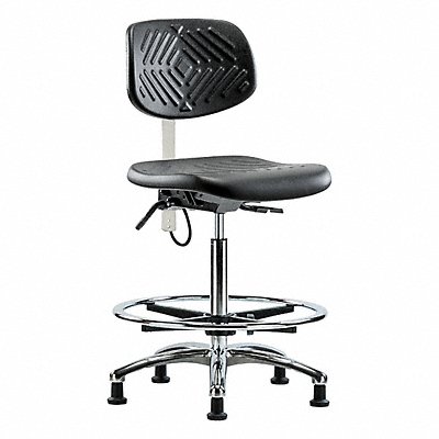 GRAINGER BRESDPHBCHCRT1A0CFEG Poly ESD Chair High FR Tilt Glides