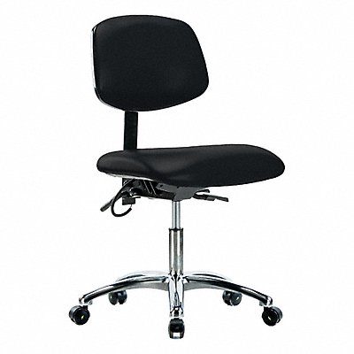 GRAINGER BRESDVDHCHCRT1A0ECESDBLK Vinyl ESD Chair Desk Tilt Cstrs Blk