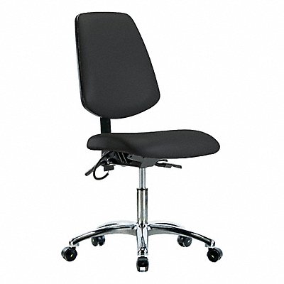GRAINGER BRESDVDHCHMBCRT1A0ECESDBLK Vinyl ESD Chair Desk Height Tilt Cstrs Blk