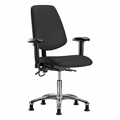 GRAINGER BRESDVDHCHMBCRT0A1EGESDBLK Vinyl ESD Chair Desk Height AA Stat Blk