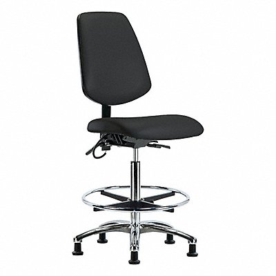 GRAINGER BRESDVHBCHMBCRT1A0CFEGESDBLK Vinyl ESD High Bench Height Tilt FR Stat Blk