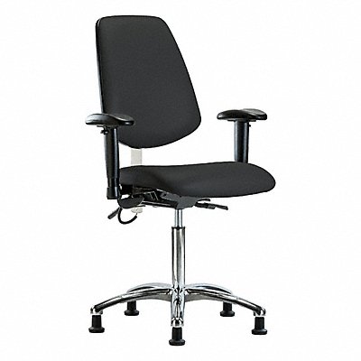 GRAINGER BRESDVMBCHMBCRT0A1NFEGESDBLK Vinyl ESD Chr Med Md Bk AA Stat Blk
