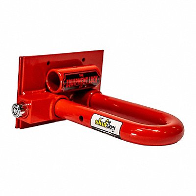 EQUIPMENT LOCK COMPANY ESLock Lock Hardened Steel Red