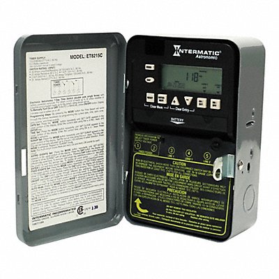 INTERMATIC ET8215C Electronic Timer Astronomic Grey Metal