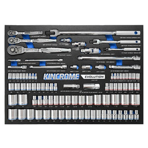 Kincrome EVA112T EVOLUTION 92 Piece Sockets & Accessories EVA Tray