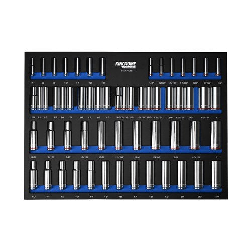 Kincrome EVA405T EVOLUTION 59 Piece Deep Sockets EVA Tray