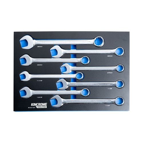 Kincrome EVA412T EVOLUTION 8 Piece Jumbo Combination Spanners EVA Tray