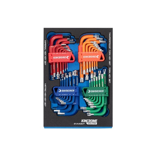 Kincrome EVA430T EVOLUTION 36 Piece Hex & TORX® Short Series Keys EVA Tray