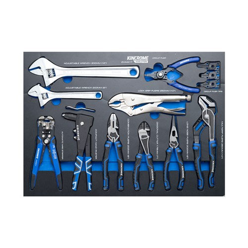 Kincrome EVA441T EVOLUTION 10 Piece Pliers & Wrenches EVA Tray