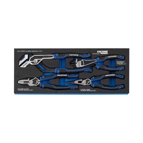 Kincrome EVA443T EVOLUTION 4 Piece Pliers EVA Tray