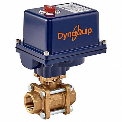 DYNAQUIP CONTROLS EVA65AME21 Electronic Ball Valve Bronze 1 In.