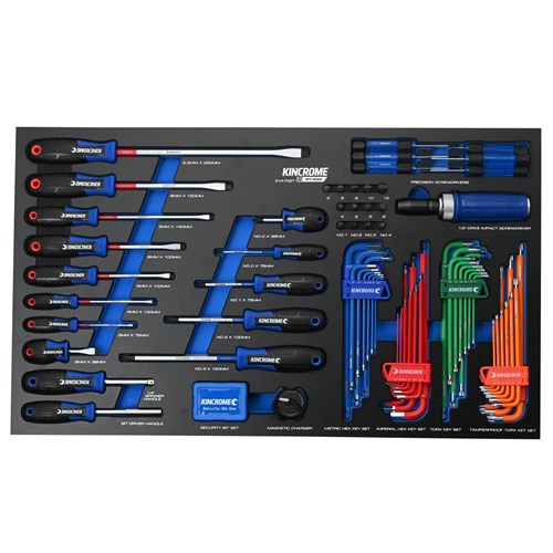 Kincrome EVA702T OFF-ROAD 105 Piece TorqueMaster® Screwdrivers & Fastening EVA Tray