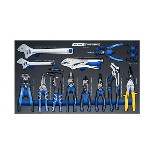 Kincrome EVA703T OFF-ROAD 12 Piece Plier & Wrench EVA Tray