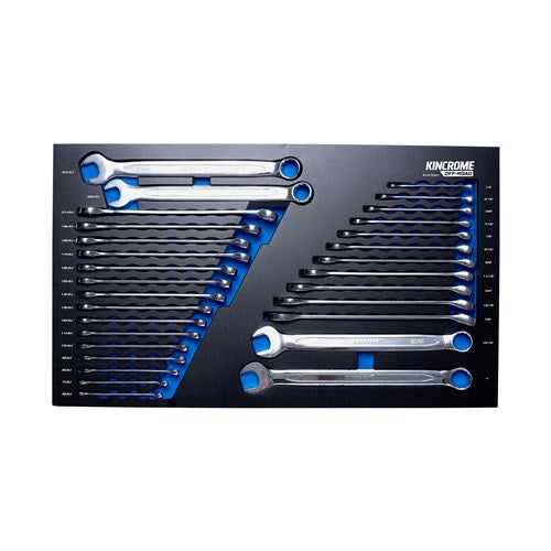 Kincrome EVA704T OFF-ROAD 30 Piece Combination Spanners EVA Tray