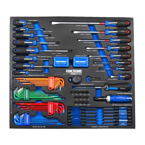 Kincrome EVA735T TRADE CENTRE 154 Piece TorqueMaster® Screwdrivers & Fastening EVA Tray