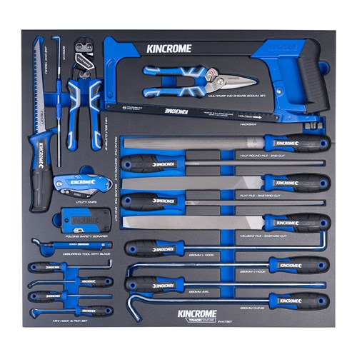 Kincrome EVA736T TRADE CENTRE 21 Piece Cut, Hook & Scrape EVA Tray