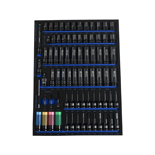 Kincrome EVA810T TOOL ARMOUR 78 Piece LOK-ON™ Impact Sockets & Accessories EVA Tray