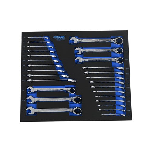 Kincrome EVA820T TOOL ARMOUR 27 Piece Reverse Gear Spanners EVA Tray