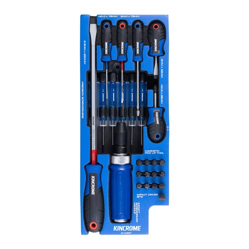 Kincrome EVA86T TRUCK BOX 26 Piece TorqueMaster® Screwdrivers & Fastening EVA Tray