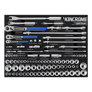 Kincrome EVA901T CONTOUR® 100 Piece LOK-ON™ Sockets & Accessories EVA Tray