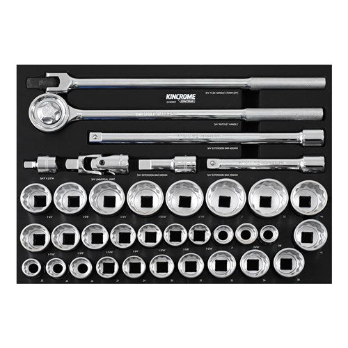 Kincrome EVA905T CONTOUR® 36 Piece Sockets & Accessories EVA Tray