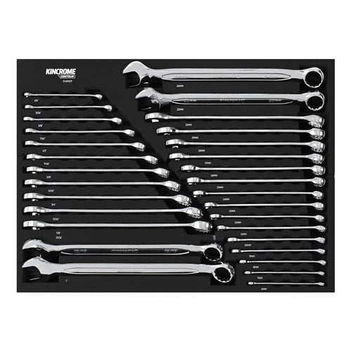 Kincrome EVA910T CONTOUR® 30 Piece Combination Spanners EVA Tray