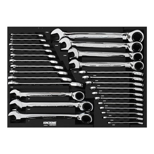 Kincrome EVA912T CONTOUR® 28 Piece Reverse Gear Spanners EVA Tray