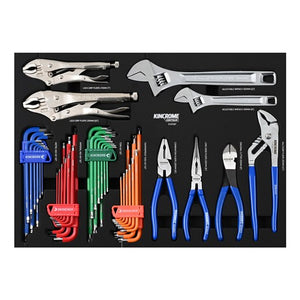 Kincrome EVA928T CONTOUR® 44 Piece Pliers, Wrenches & Hex / TORX® Fastening EVA Tray