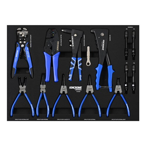 Kincrome EVA930T CONTOUR® 9 Piece Circlip Pliers & Riveters EVA Tray