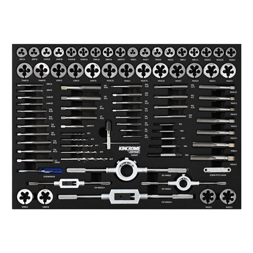Kincrome EVA940T CONTOUR® 87 Piece Tap & Die EVA Tray