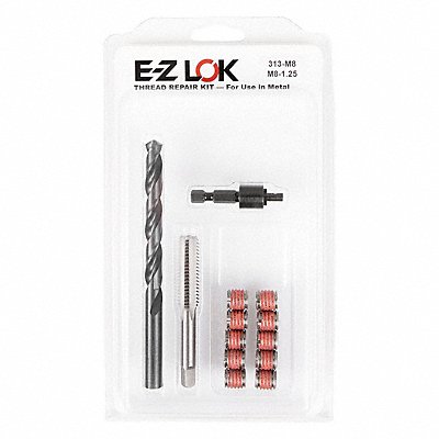 GRAINGER EZ313M8 Threaded Insert for Metal