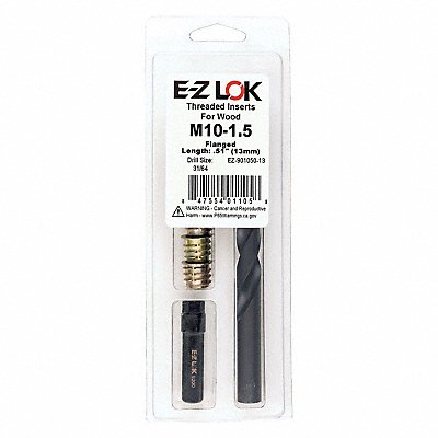 GRAINGER EZ90105013 Threaded Insert for Soft Wood