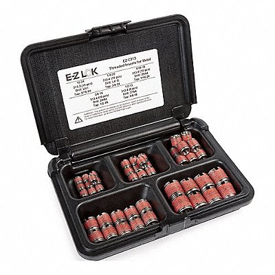 GRAINGER EZC313 Self-Locking Insert Kit Coarse SS