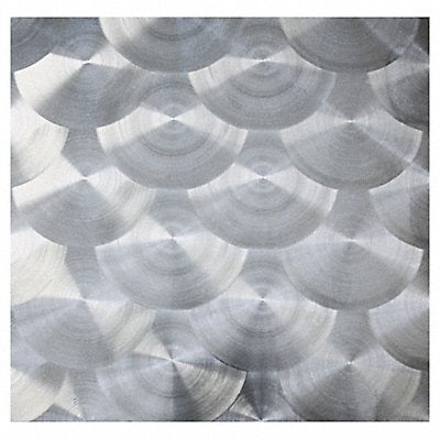 GRAINGER EngineTurn304BA18Gx24x24 Silver SS Sheet Square 24 in Overall W