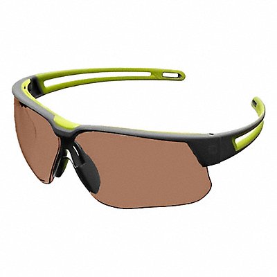 HONEYWELL UVEX AS01ESHS ReaderSafetyGlasses Espresso CoolGry/Grn