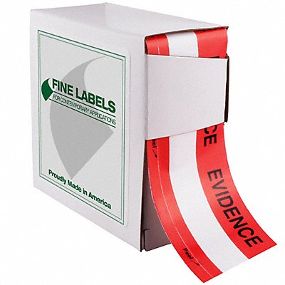GRAINGER 3YYP9 Evidence Tape Tampr Resist 1-5/16Inx42ft