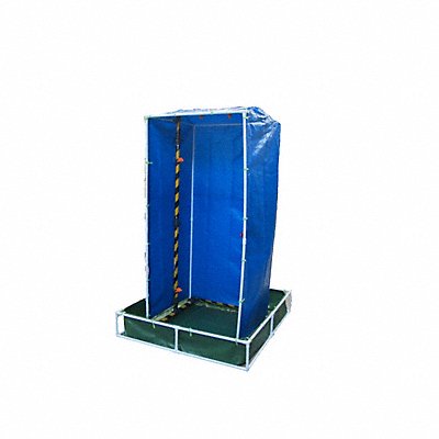 FSI FECPVCWP Decontamination Shower 7ft H 4ft L 4ft W