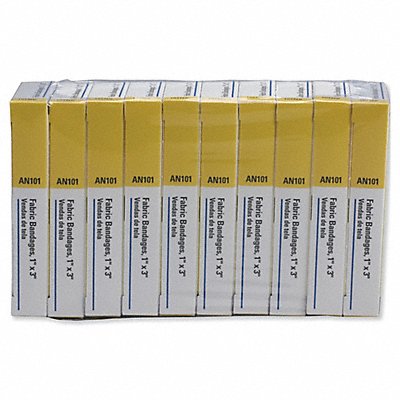 FIRST AID ONLY AN101 FirstAid Refill Fabric Bandage 1x3 PK160