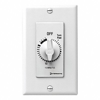 INTERMATIC FD15MHW Spring-Wound Timer White 277V AC